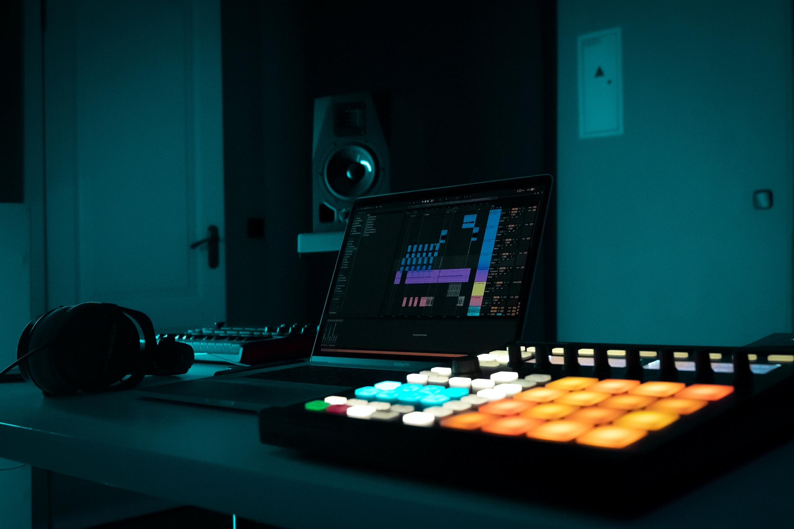 En musikproducents studie