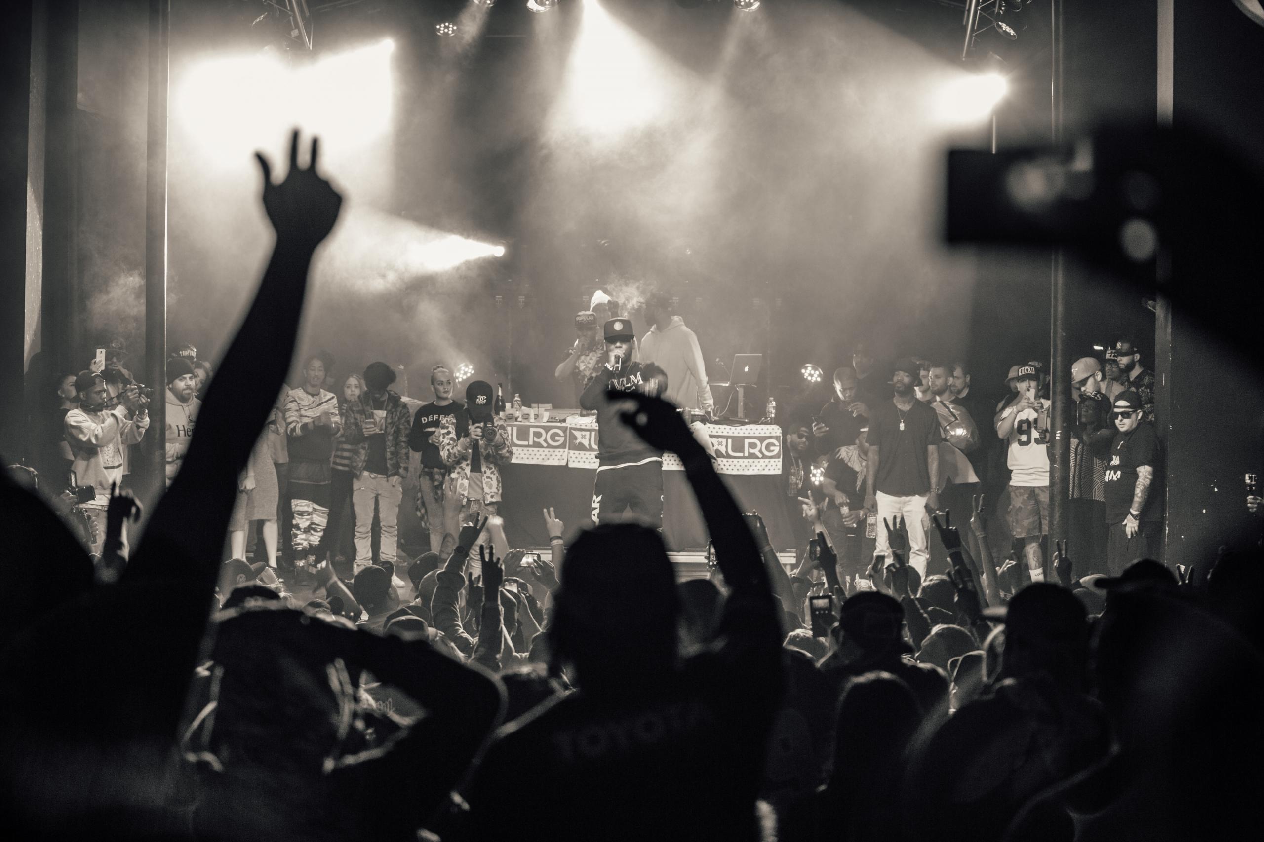 En hiphop koncert