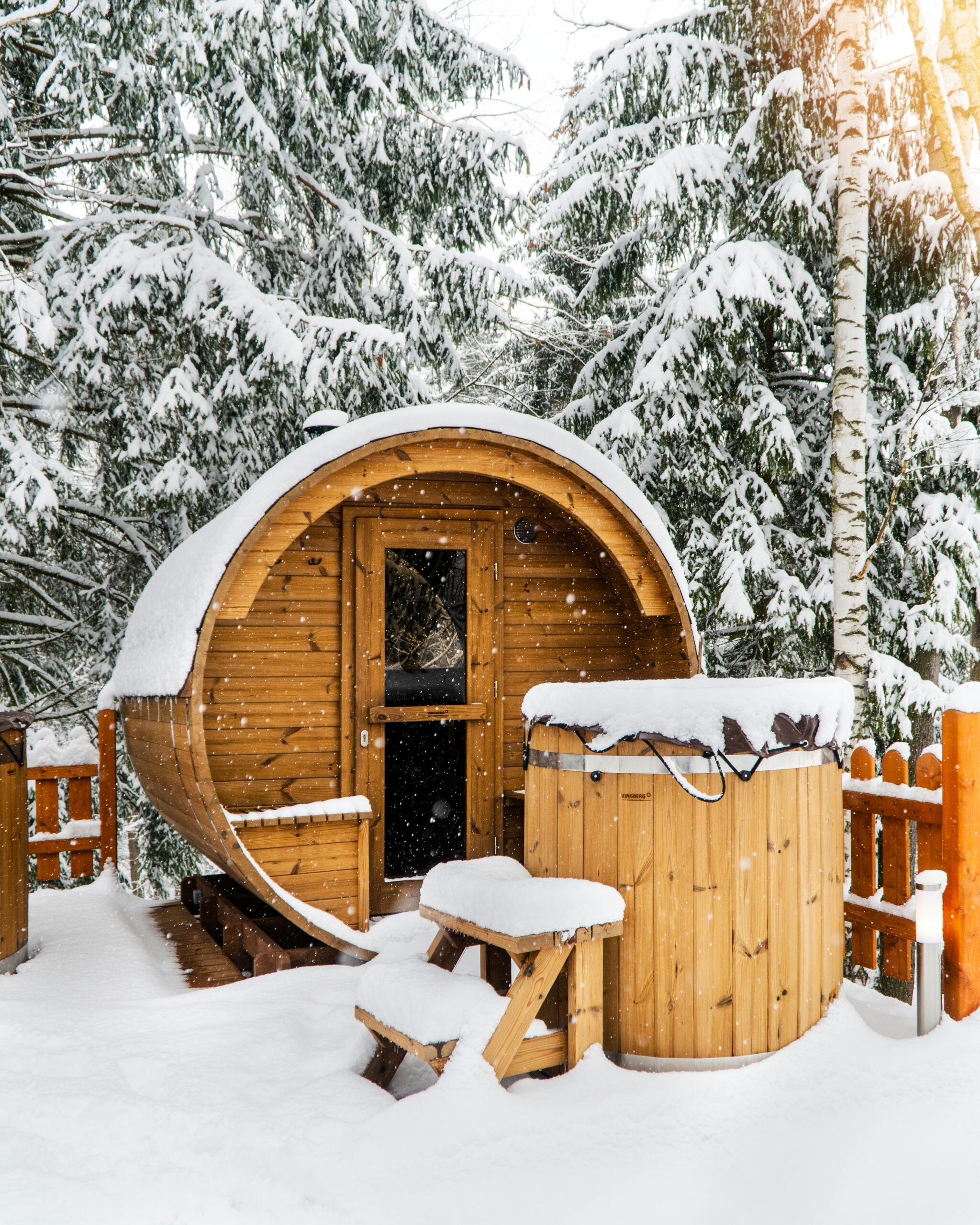 Sauna i vinteren
