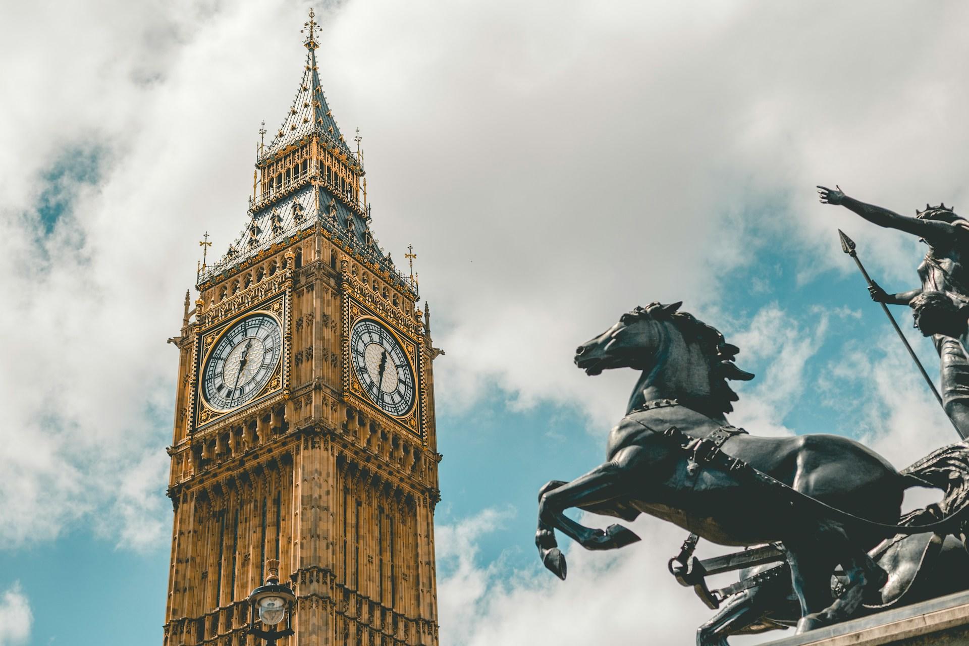 Big Ben in Westminster in London