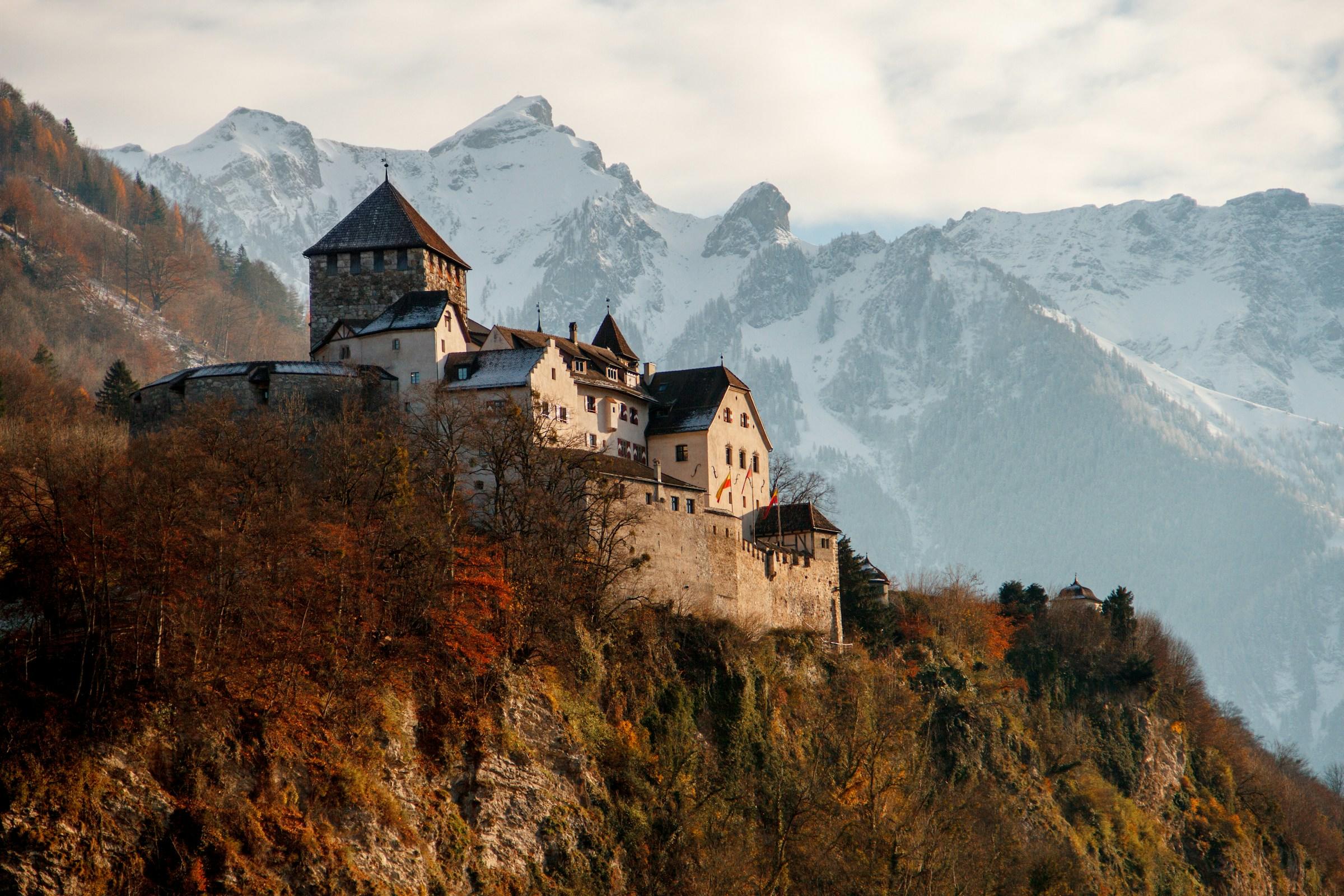 Das Schloss Vaduz in Liechtenstein