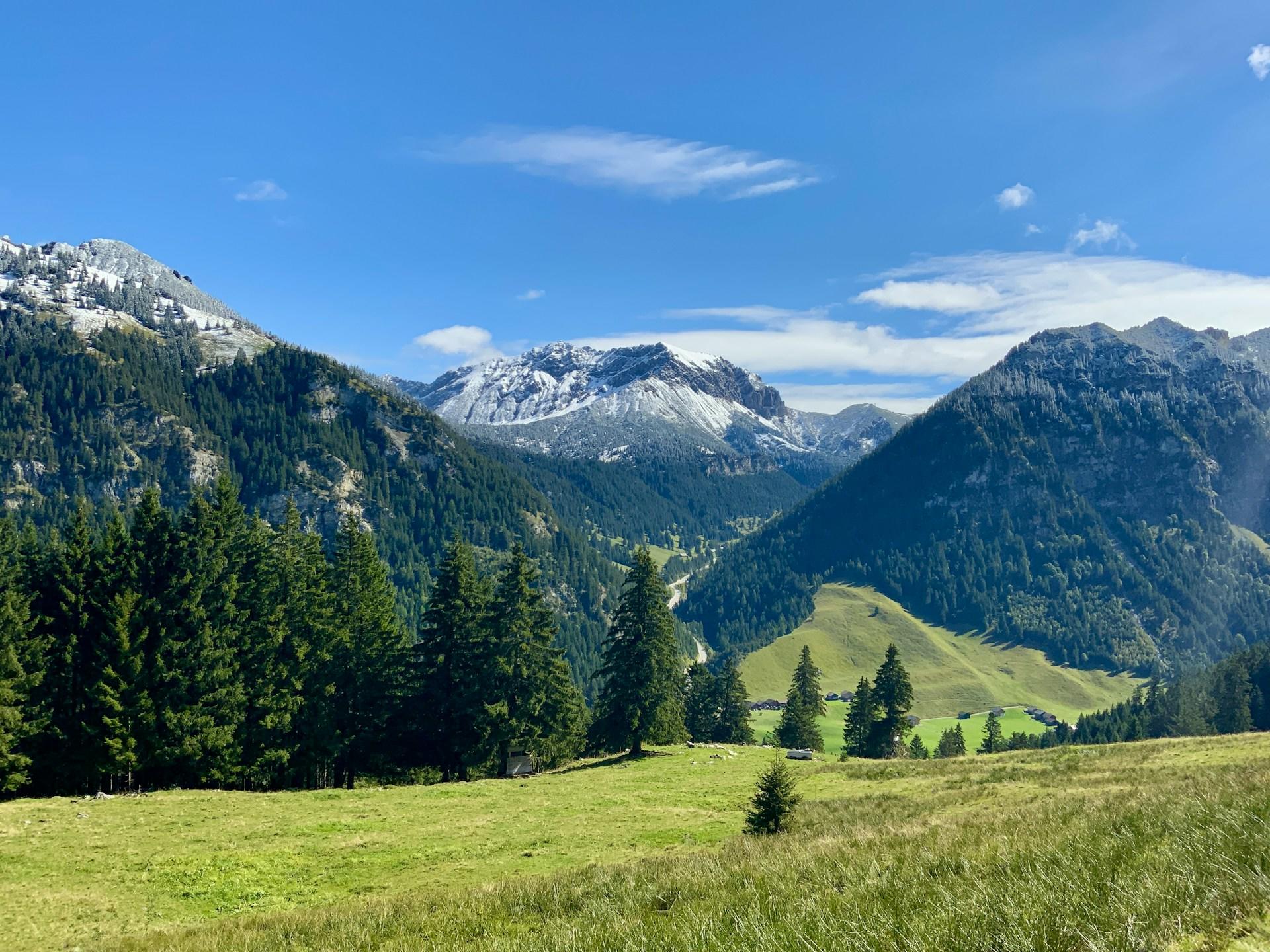 Eine Berglandschaft in Liechtenstein