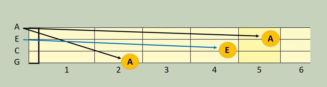 Lerne die Saiten Namen auswendig. Das hilft beim Ukulele lernen und stimmen.