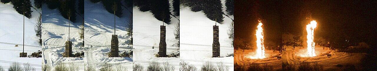 Funkenaufbau und -anzünden in Gortipohl