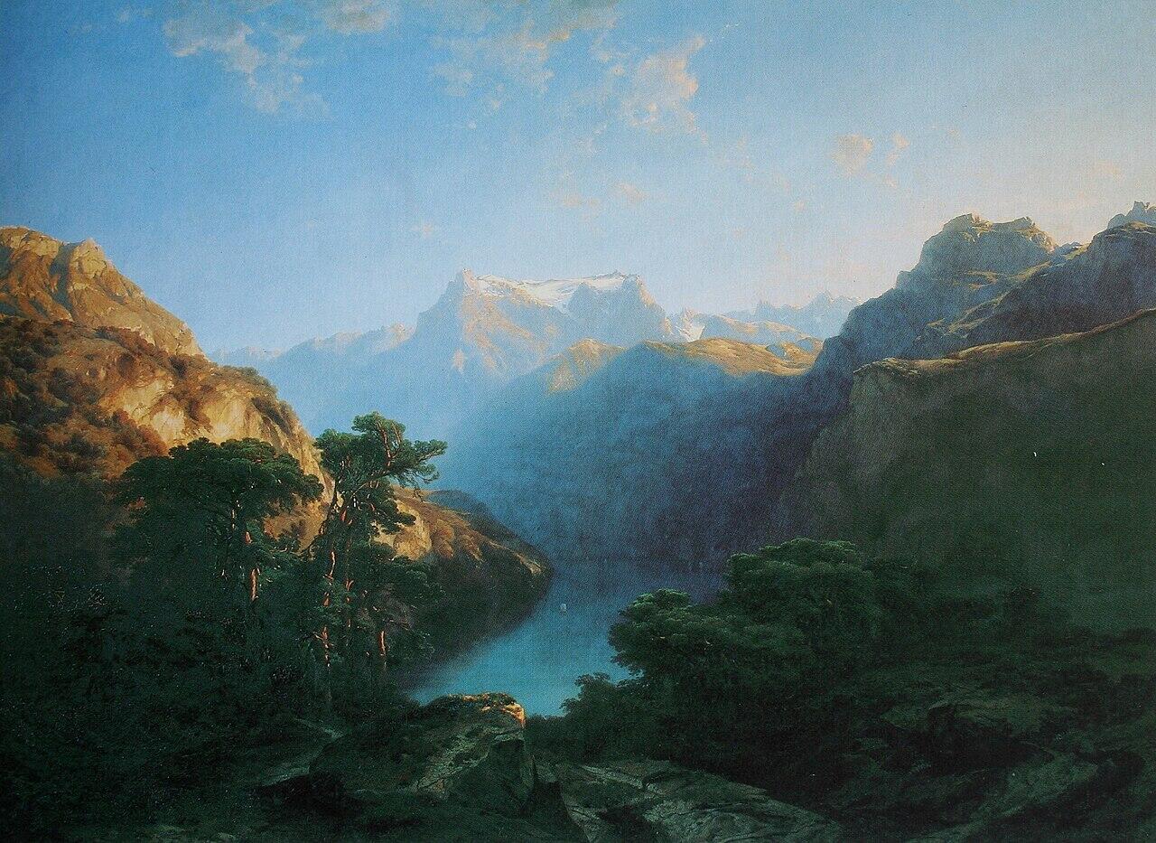 Alexandre Calame: Am Urnersee, 1849,