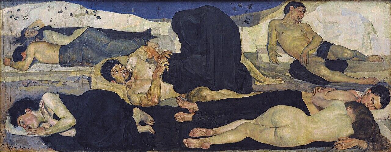 Die Nacht Werk von Ferdinand Hodler