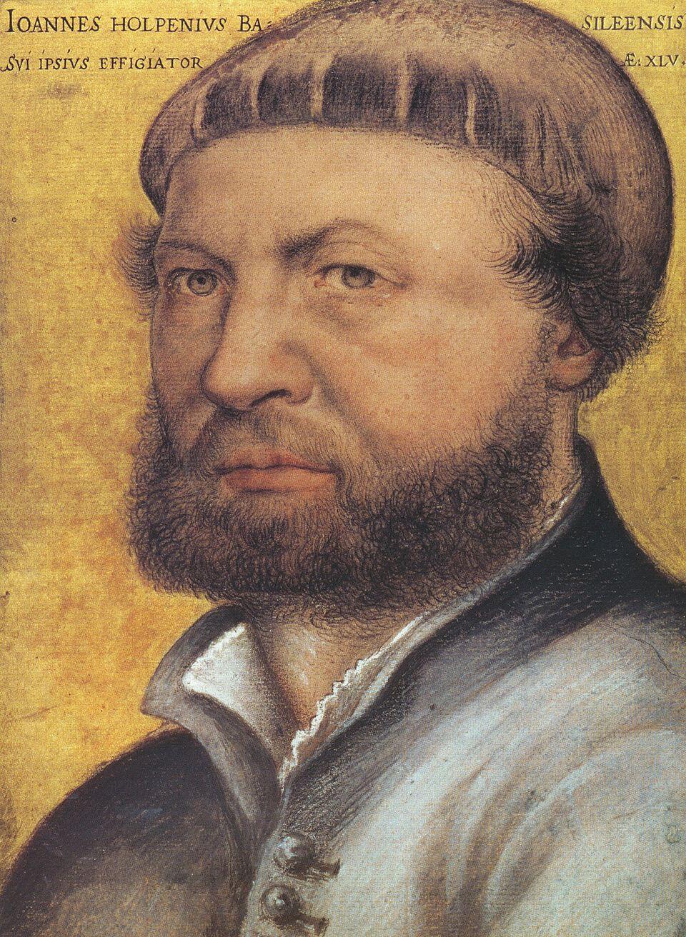 Selbstbildnis des Hans Hohlbein der Jüngere