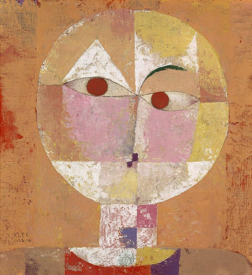 Werk von Paul Klee im Orangeton