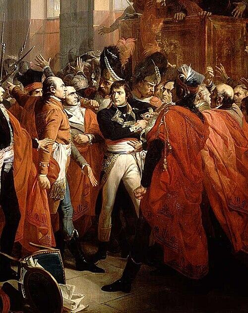 Napoleon Bonaparte siseneb relvastamata Viiessaja Nõukogusse Saint-Cloud’s