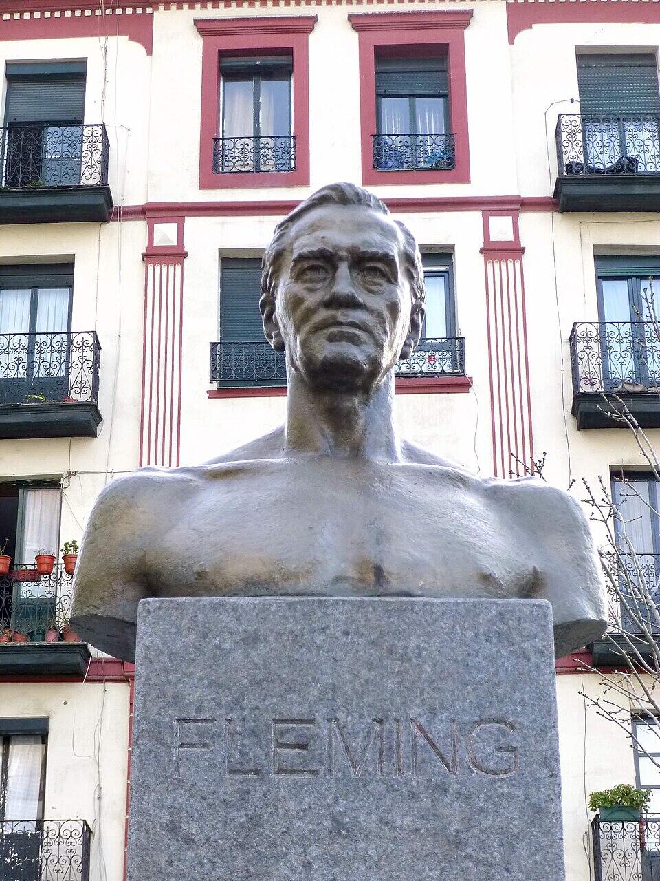 Alexander Flemingu büst Bilbaos