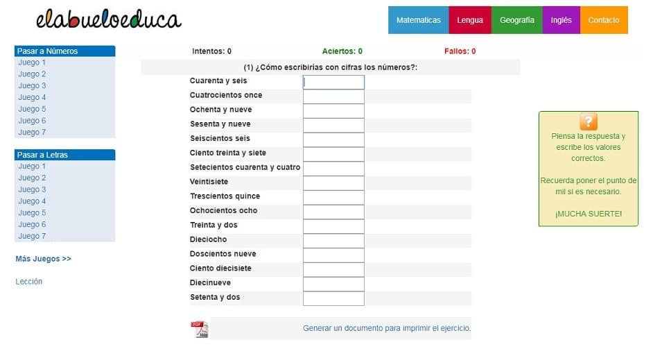 Juegos para no tirar la toalla con las matemáticas.