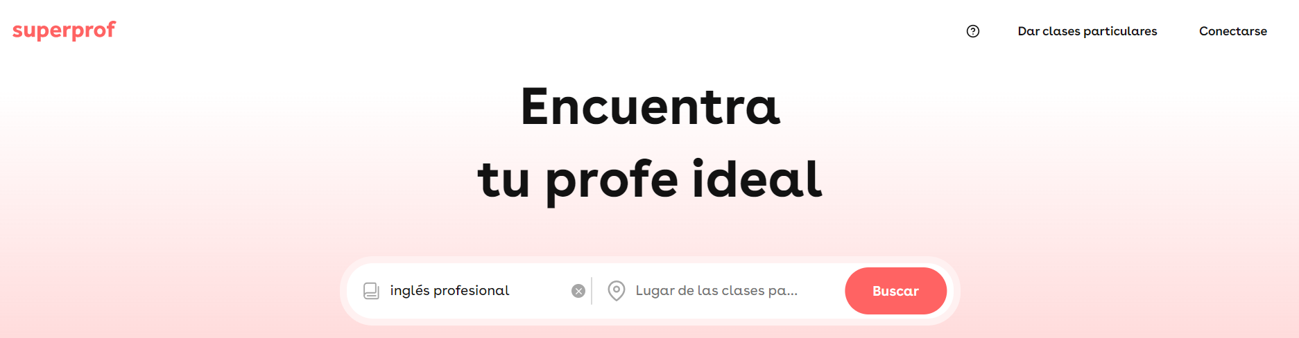 Buscador de superprof.es