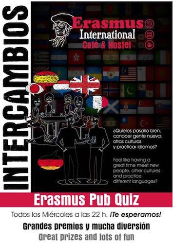 Cartel del Erasmus Pub.