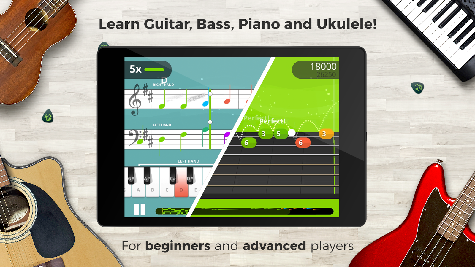 Yousician es una aplicación de piano muy útil.