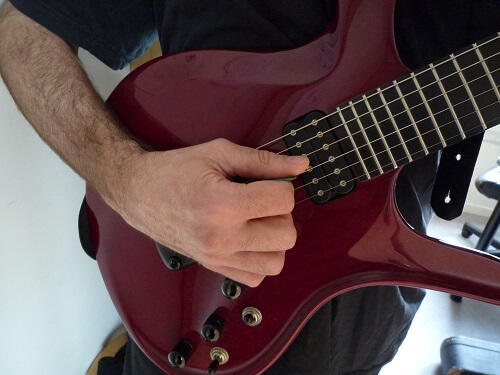 Técnicas y efectos de sonido con la guitarra eléctrica.