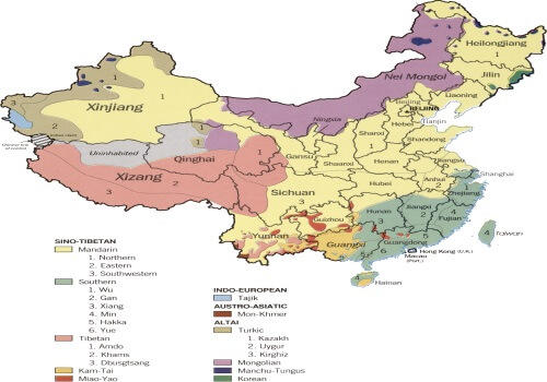 Lenguas y dialectos en China