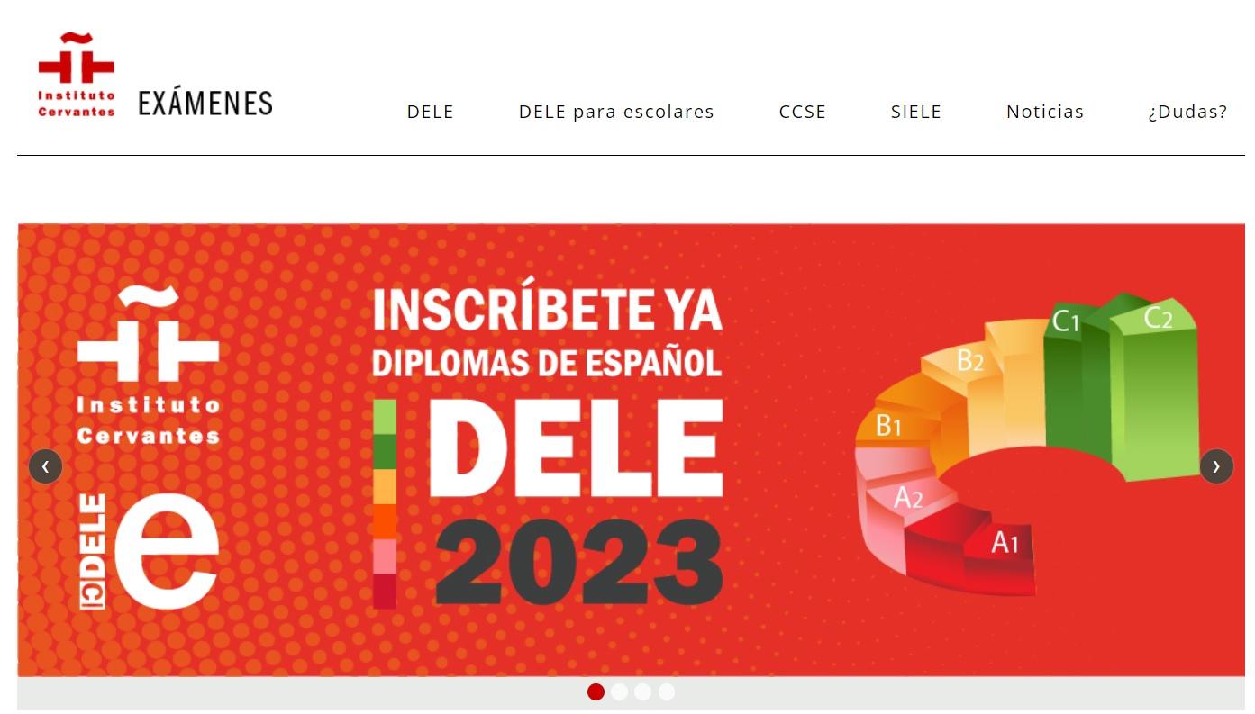 Página web del Instituto Cervantes.