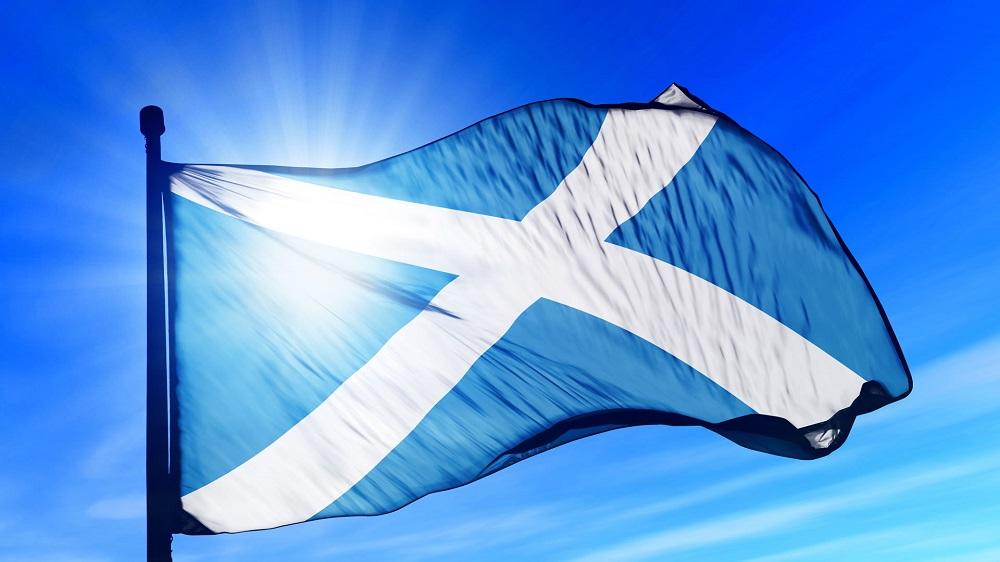 Origen de la bandera de Escocia