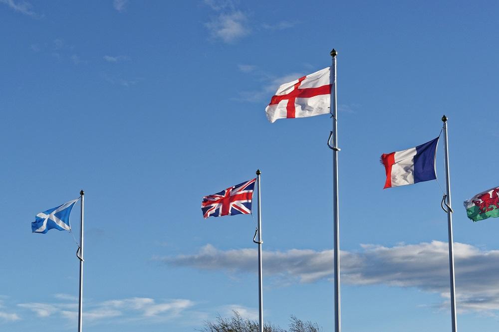 Banderas que componen la Union Flag