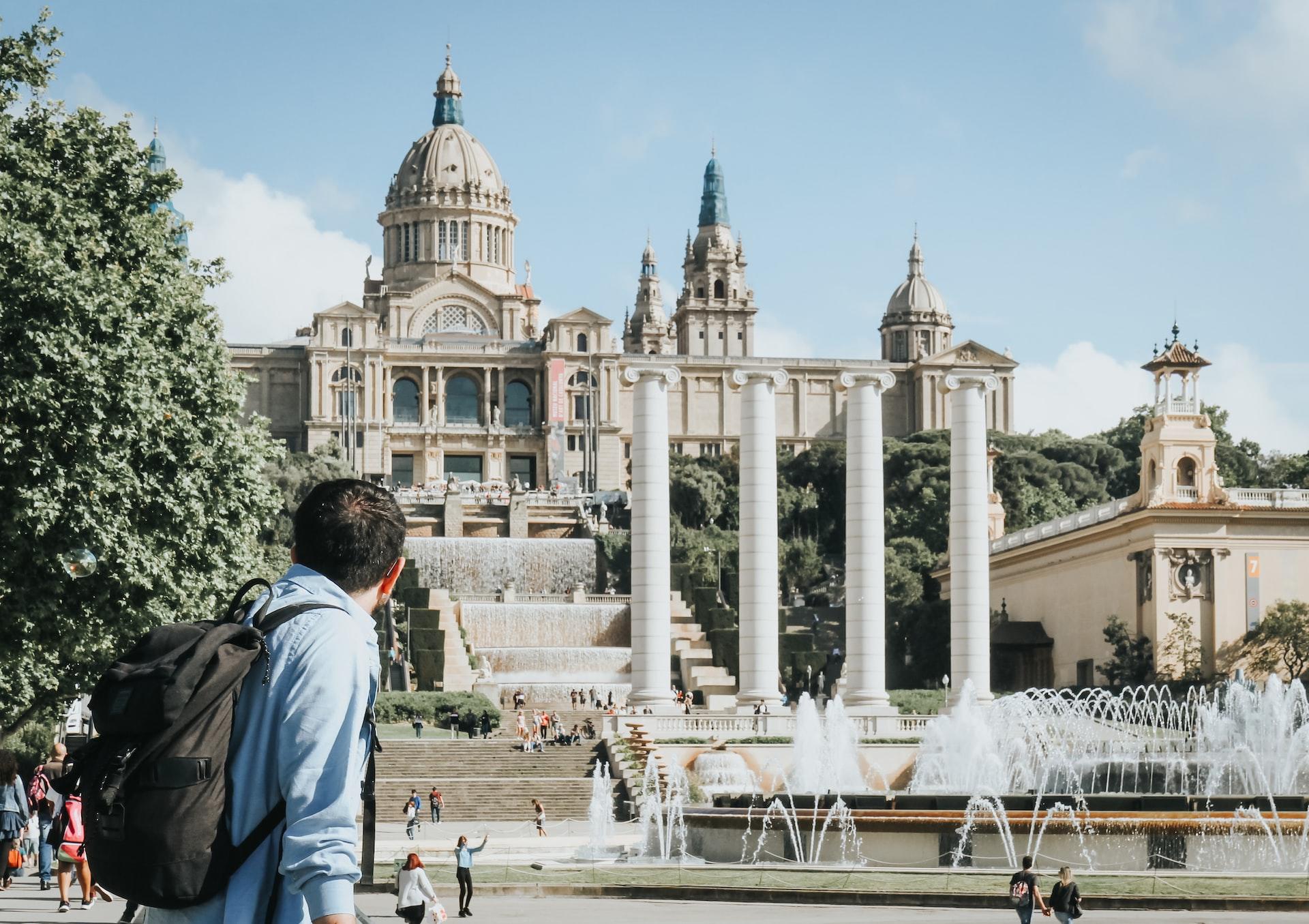 Plaza Espanya en Barcelona.