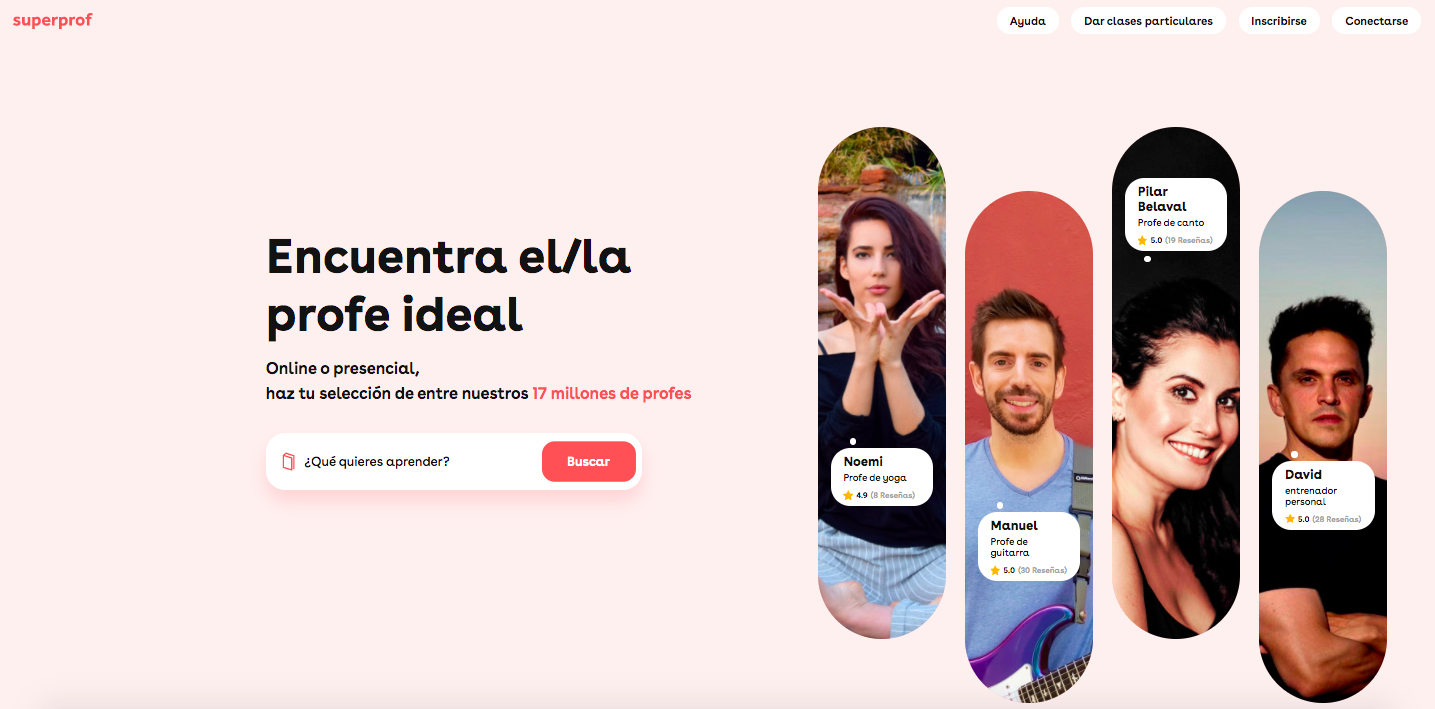 Web de Superprof España.