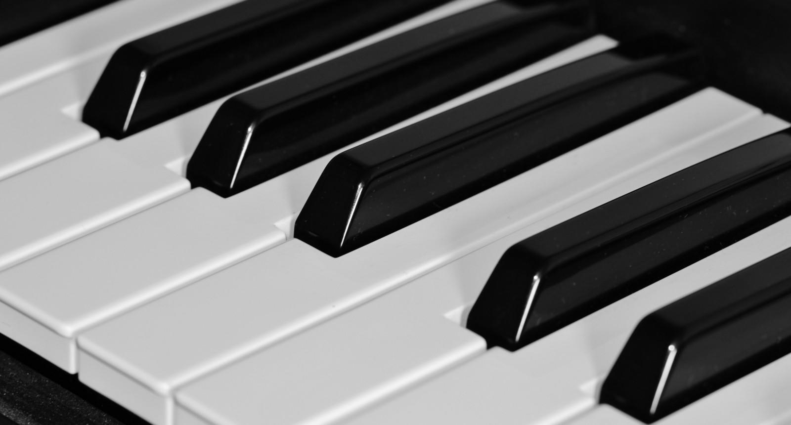 Vista de las teclas de un piano
