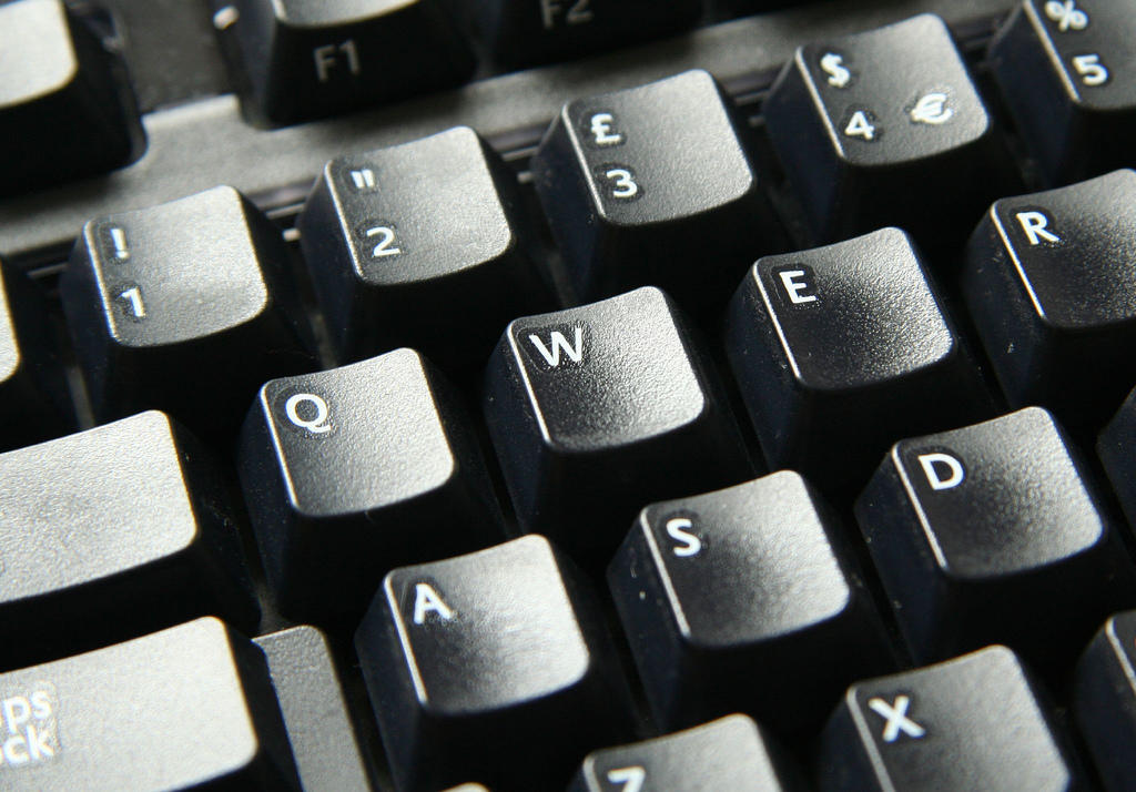 Vista del teclado de un computador, las mismas teclas se pueden usar en aplicaciones que emulan un Piano.