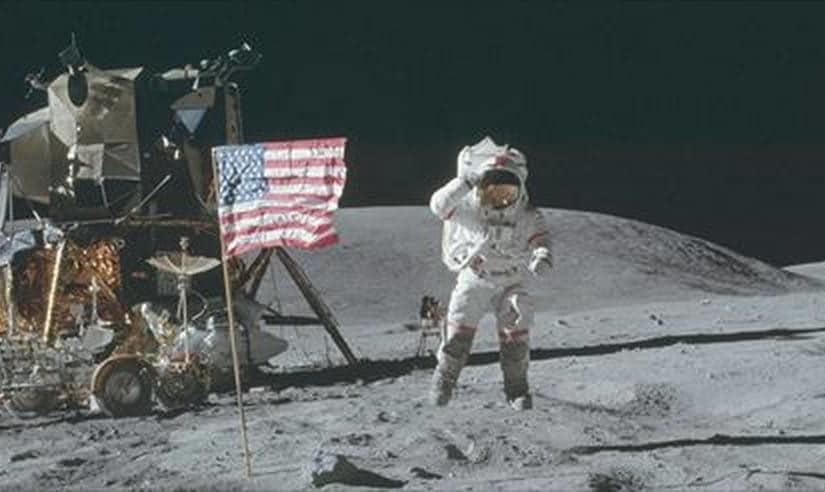 El primer hombre en la luna.