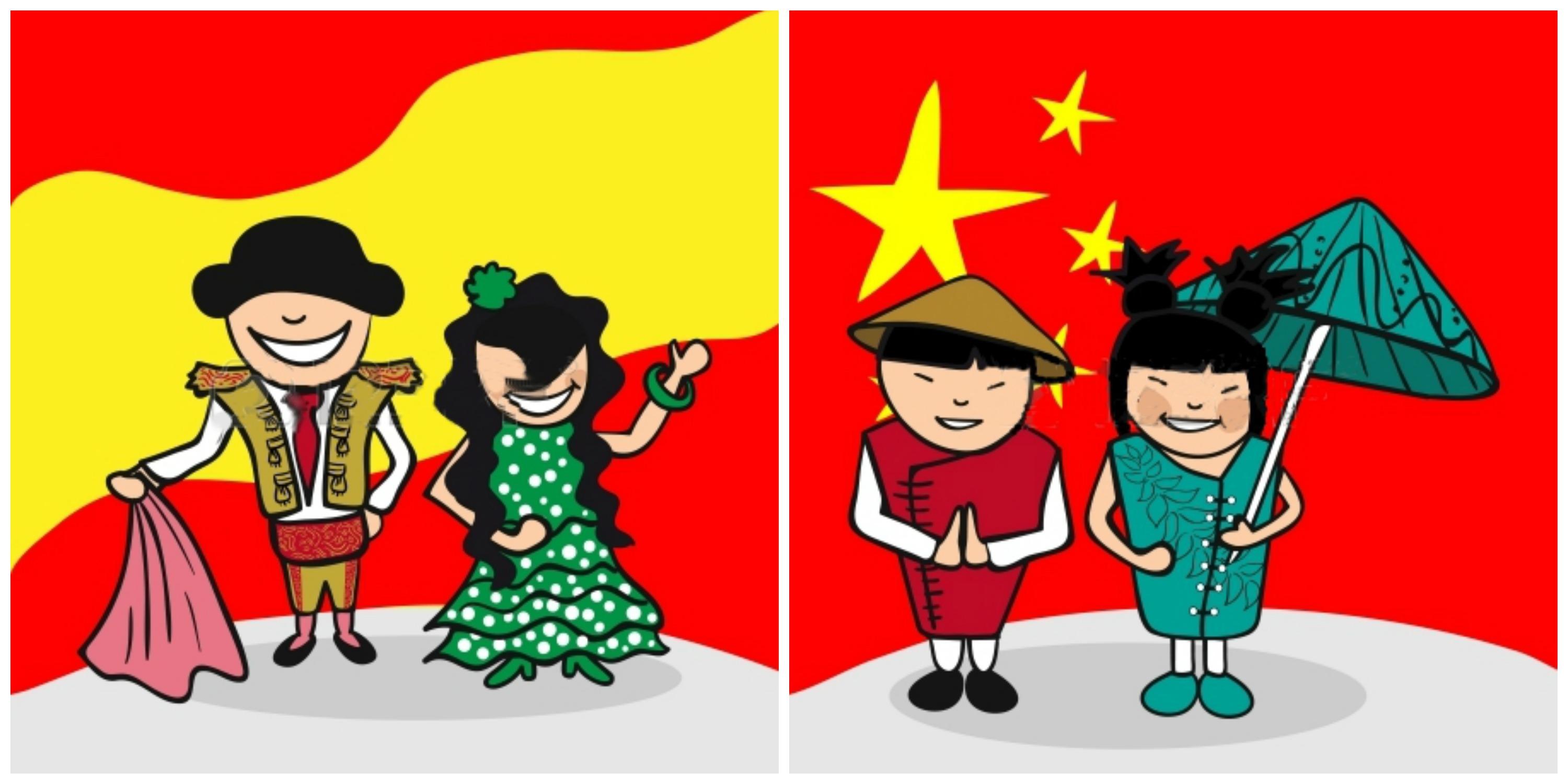 Culturas distintas de España y China