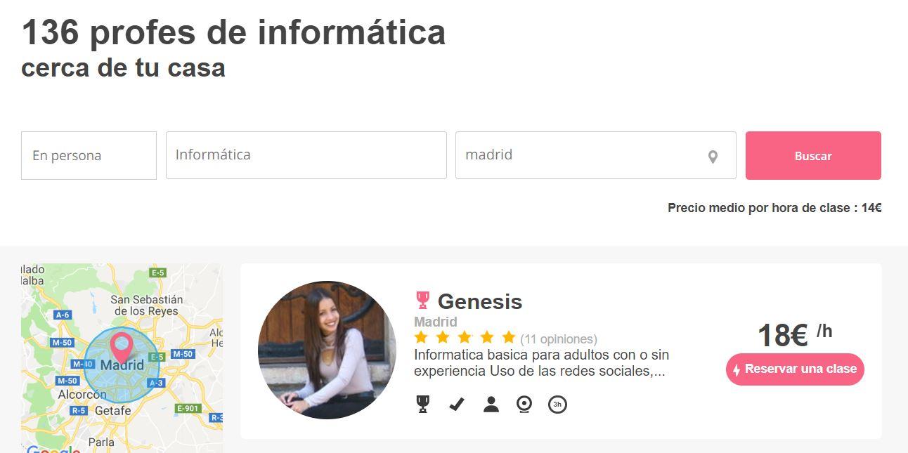 Busca profes de informática en tu zona.