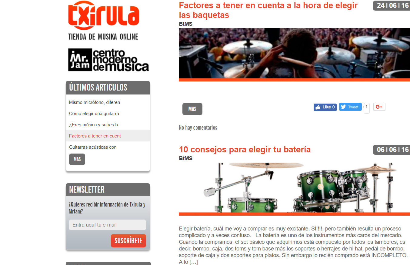 Blogs de escuelas de batería