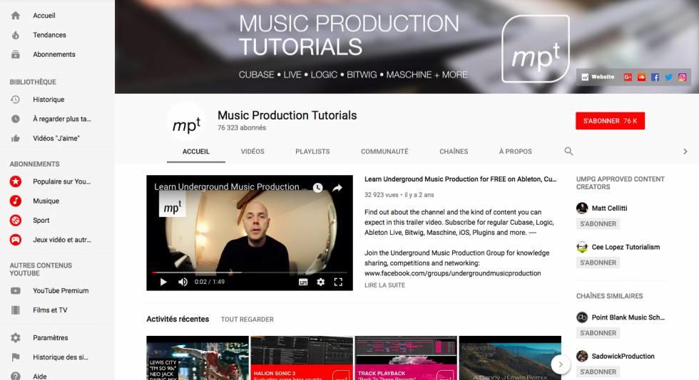 Canales de batería para músicos