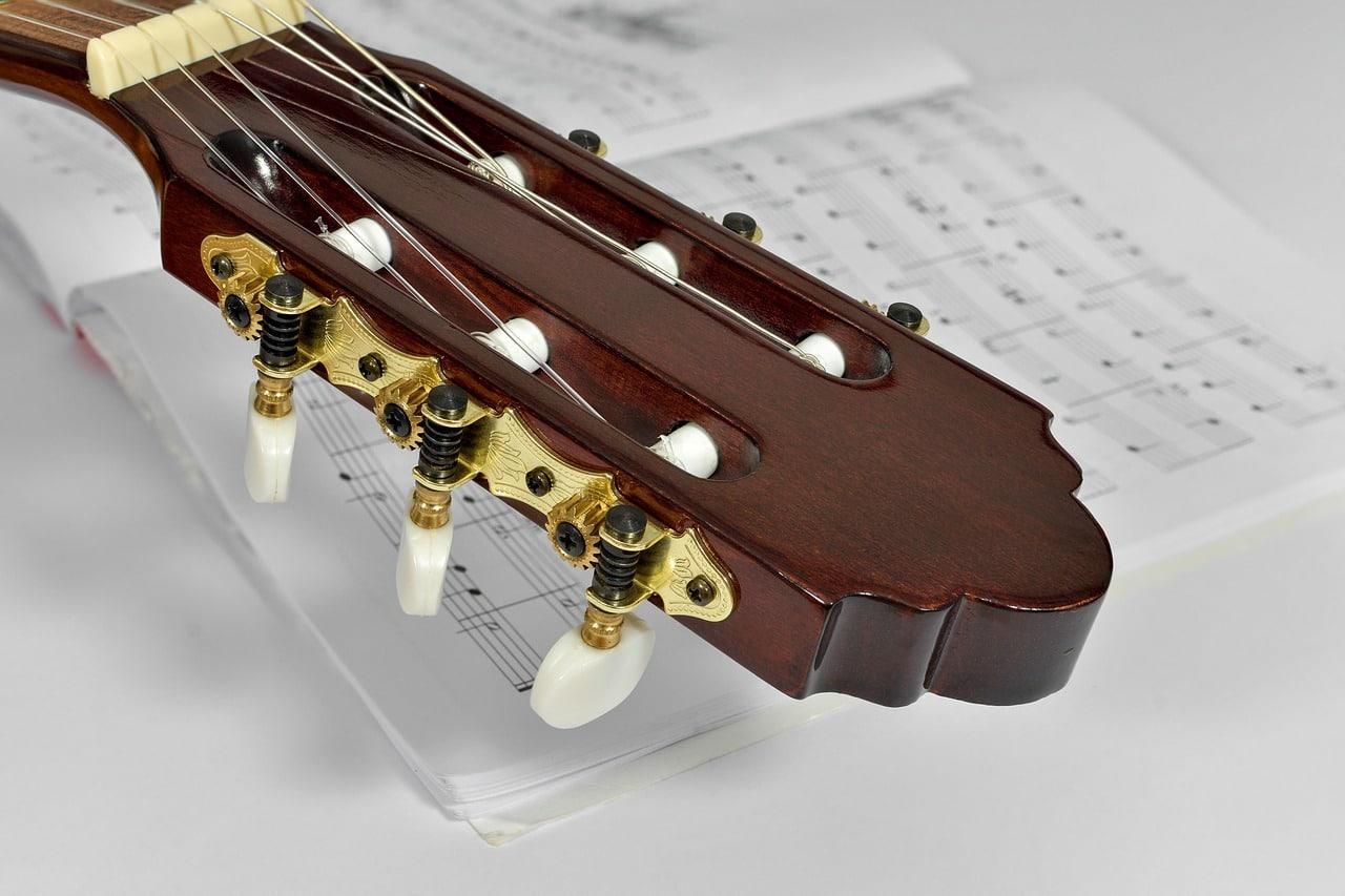 Mango de una guitarra
