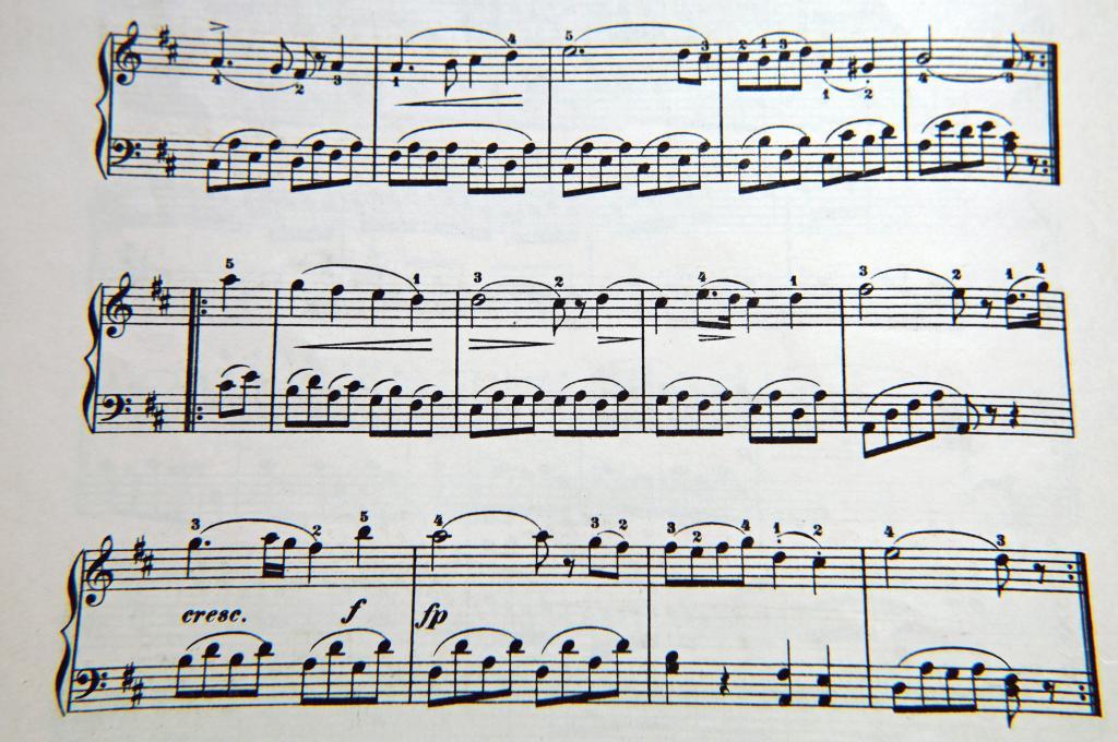 Escalas para tocar música.