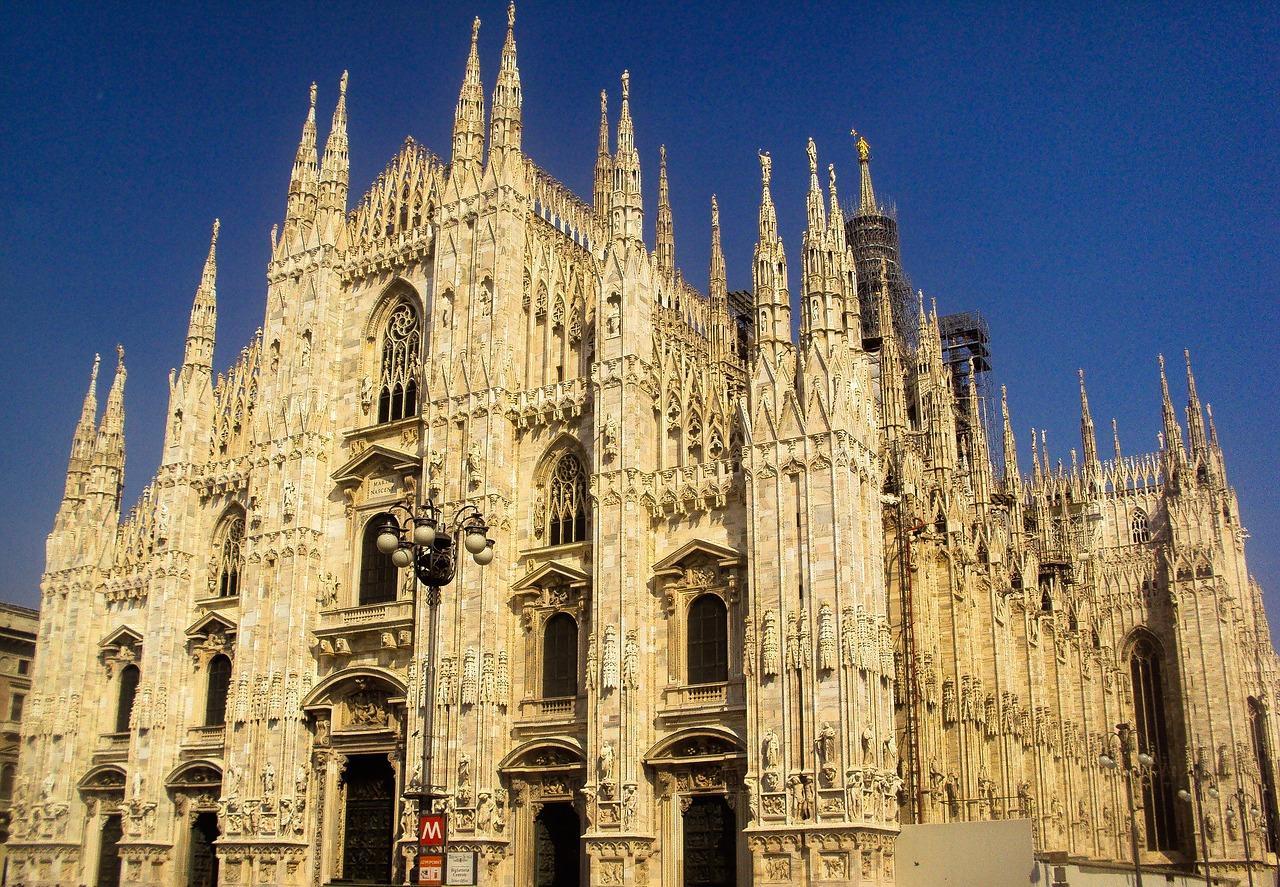 Milán tiene una imponente catedral.