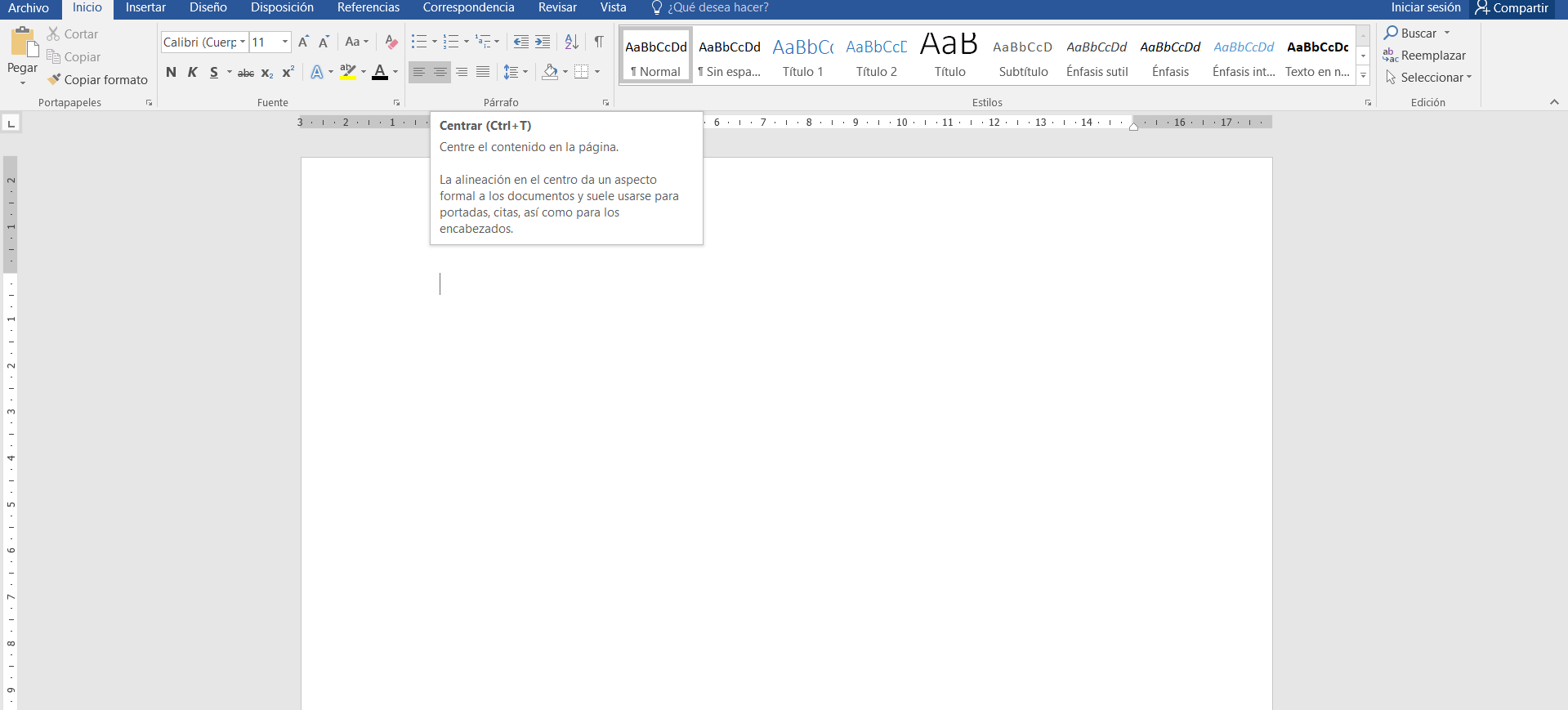 Los atajos de teclado para dar formato al texto