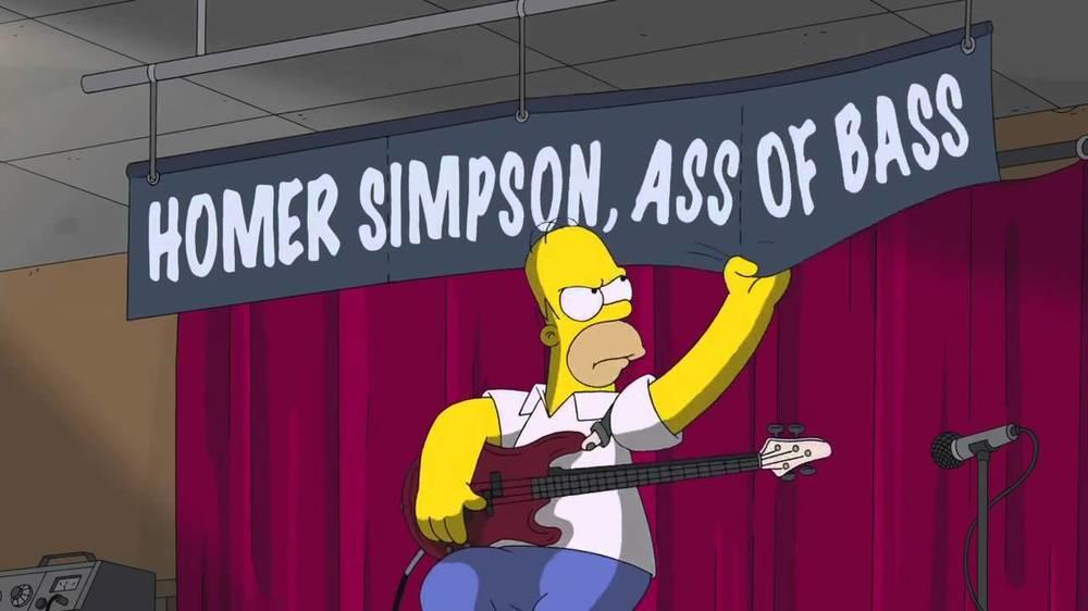 El instrumento musical del bajo.