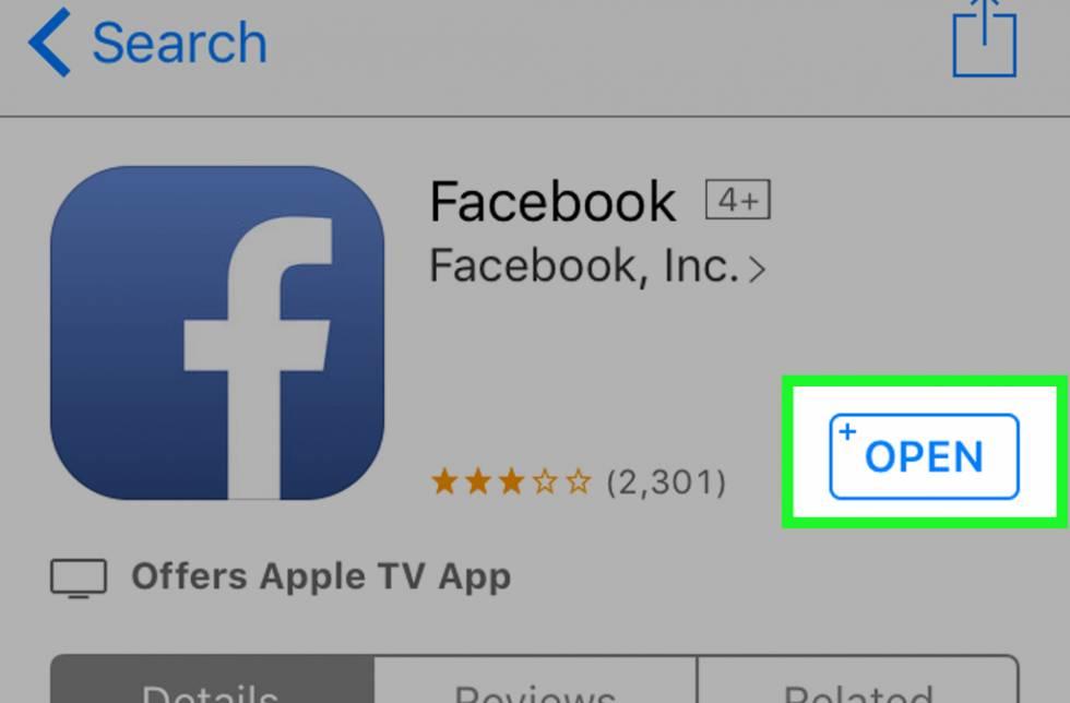 Descargar Facebook en un iPhone