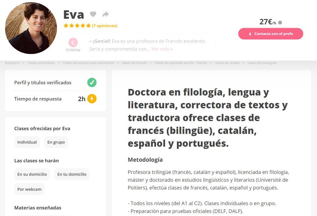 Clases de ELE en Superprof.