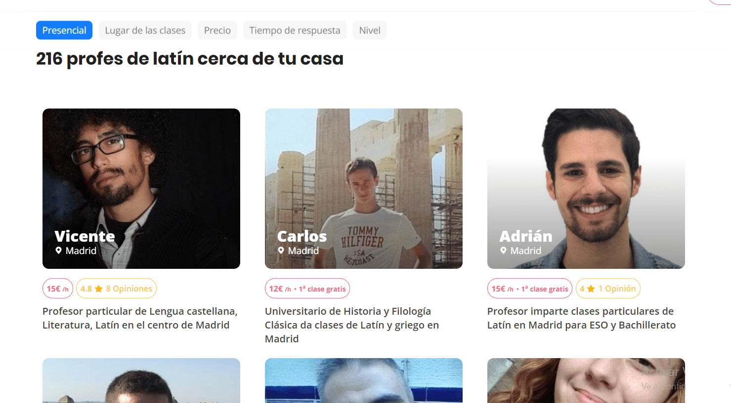 Clases particulares de latín