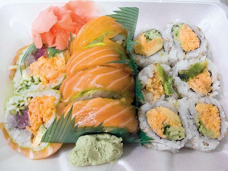 Preparación del sashimi japonés.