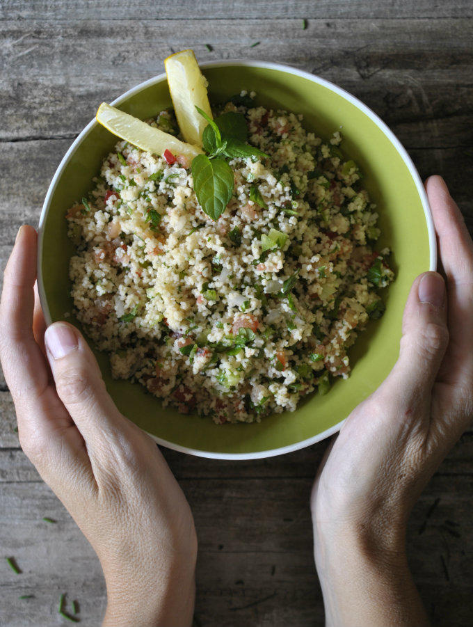 Receta tabulé.