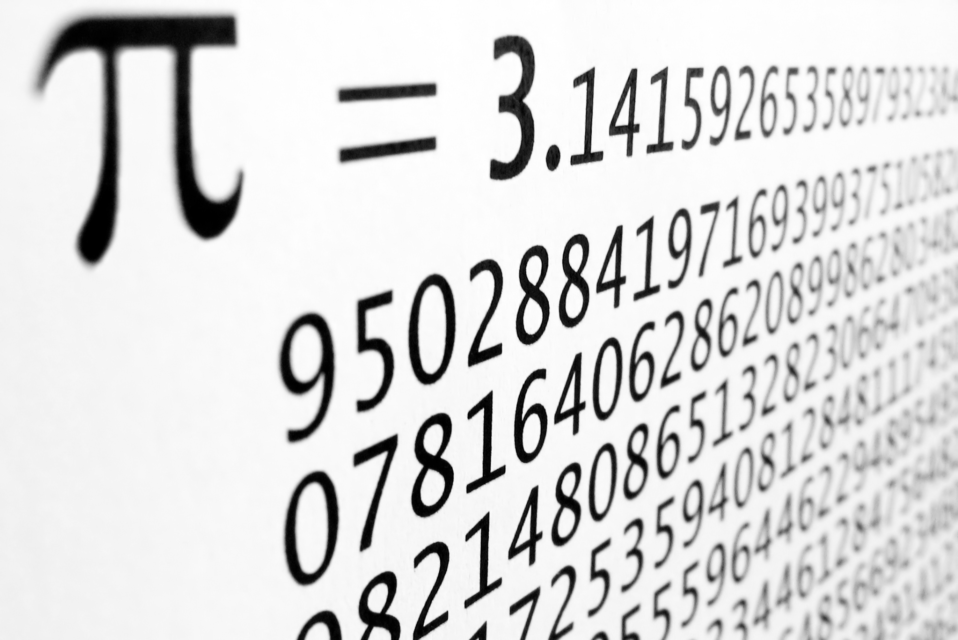 ilustracion que muestra el numero pi casi completo en degradez