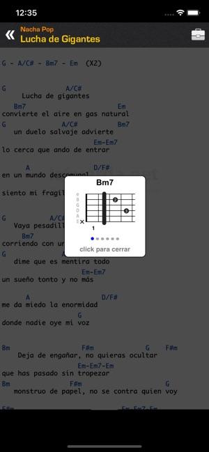 Letras y Acordes de Guitarra app