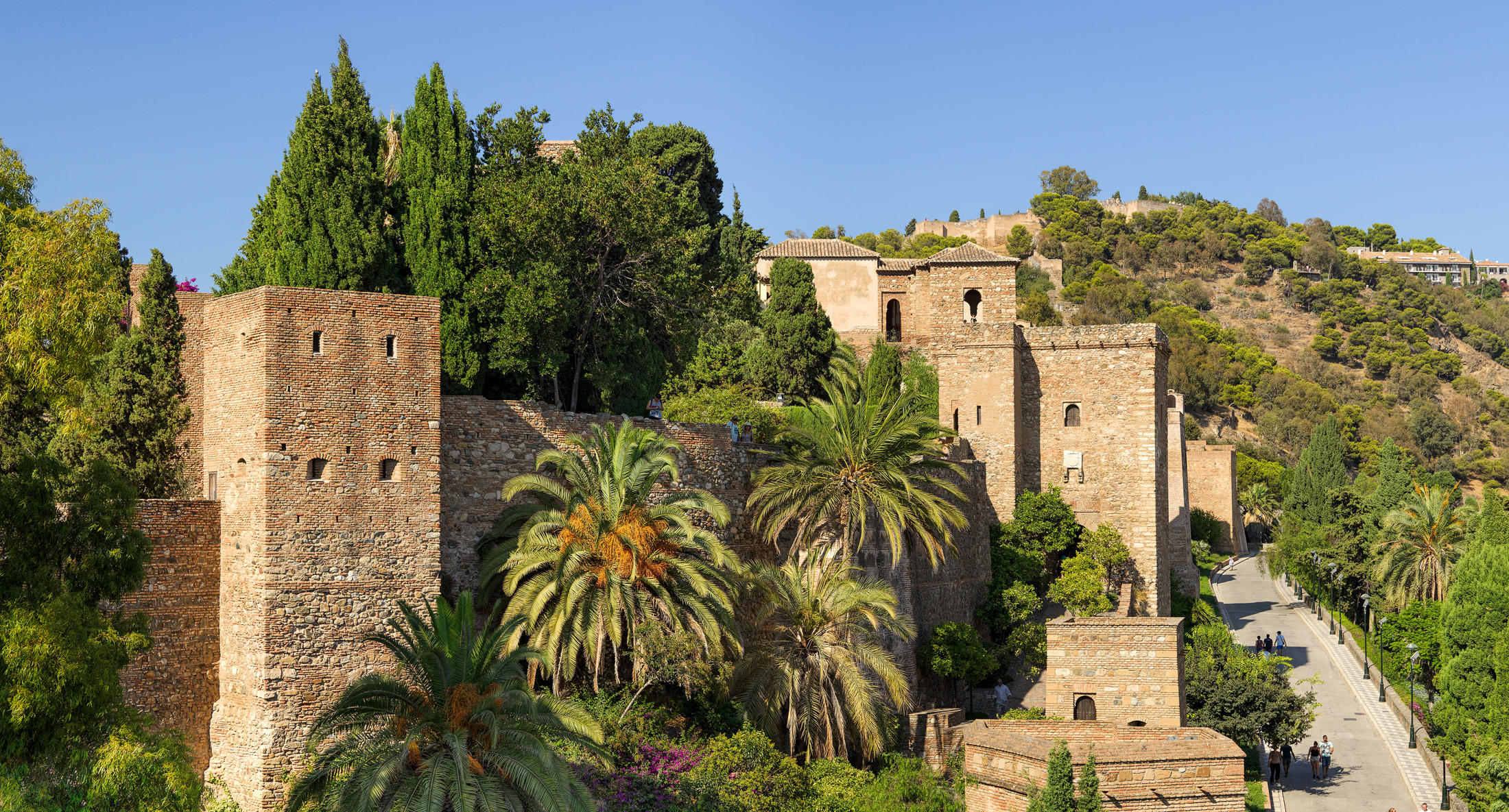 La alcazaba de Málaga.