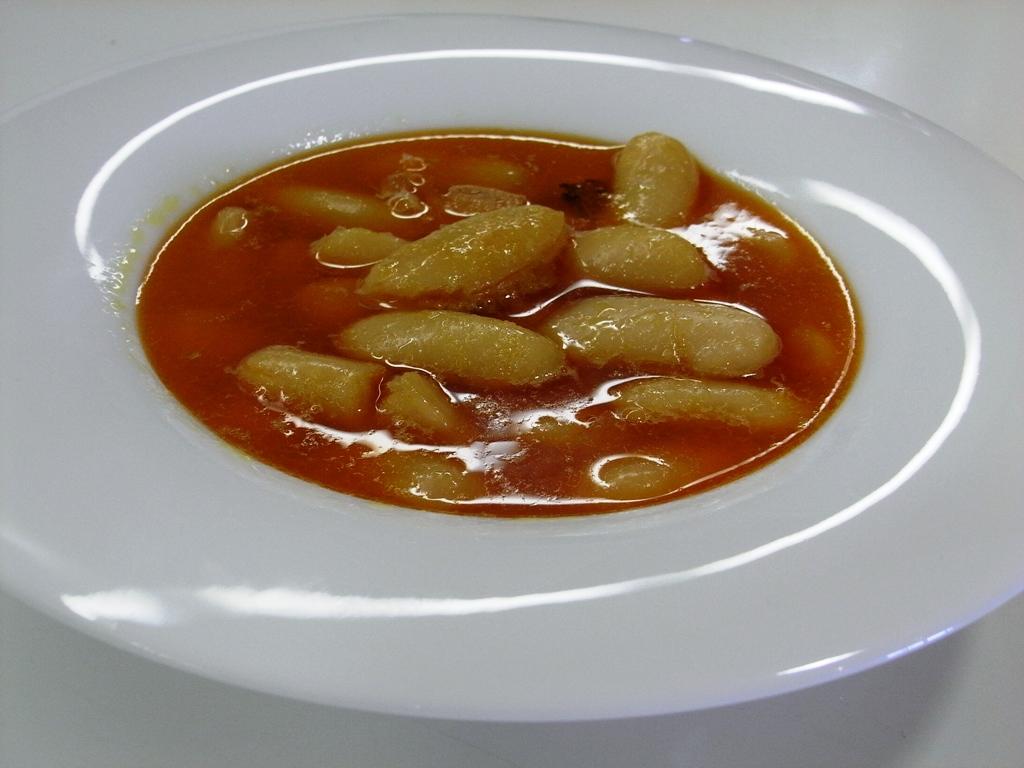 Fabada para veganos.