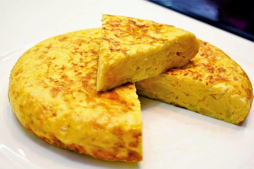 Tortilla de patatas para veganos.