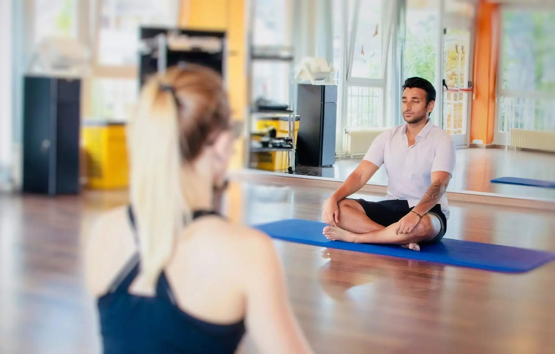 Curso de la clase de yoga