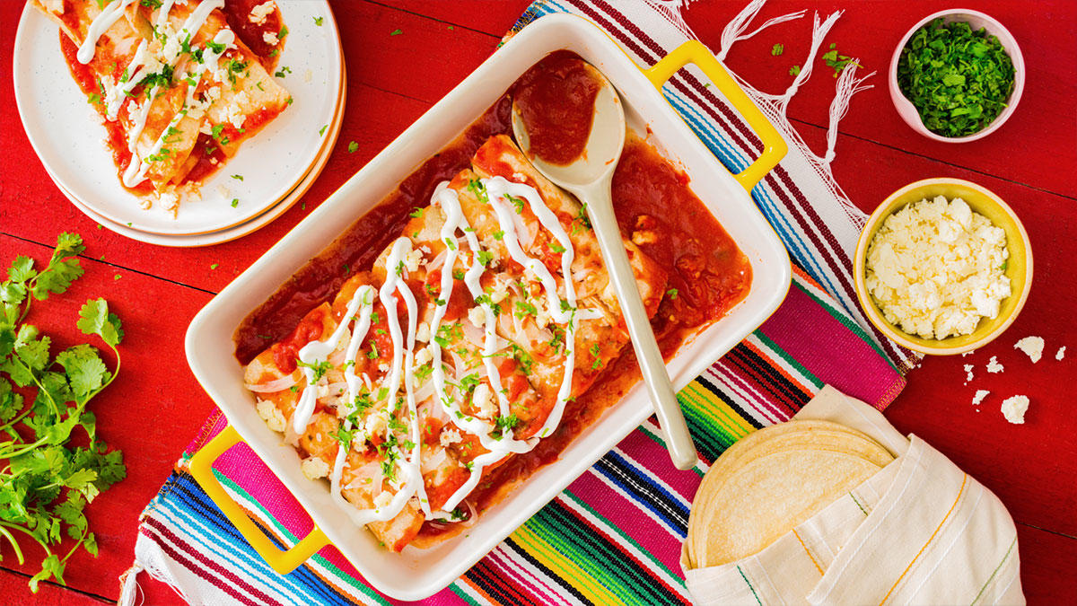 Enchiladas rojas