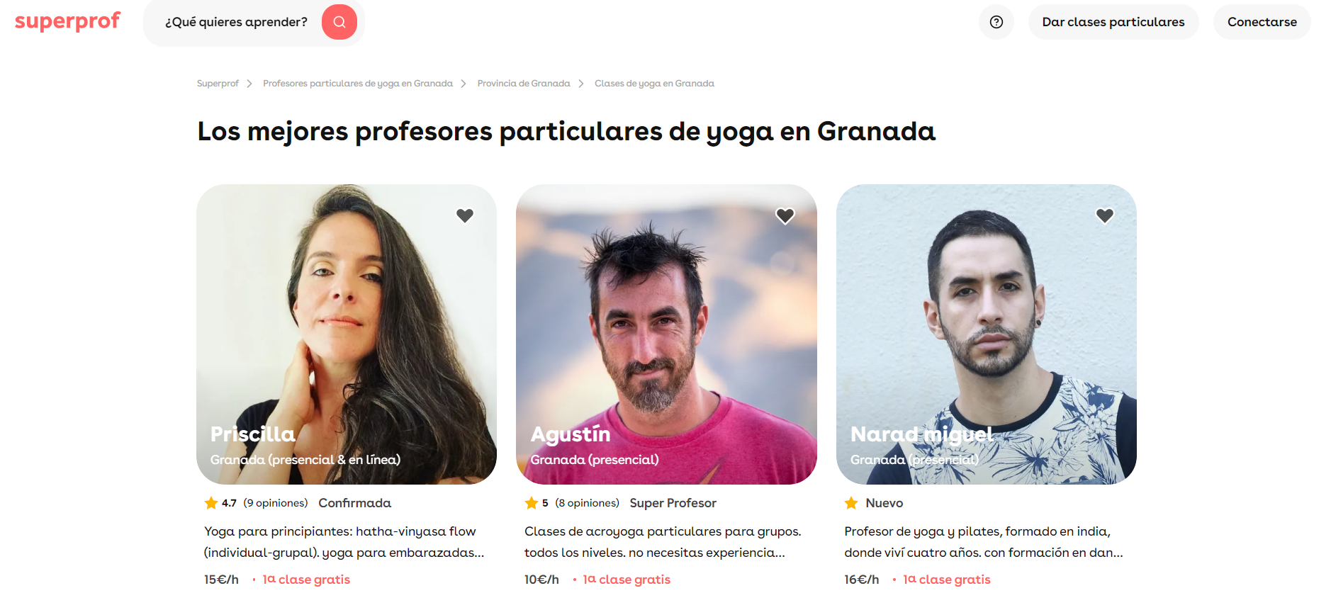 Superprof página web